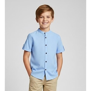 Elegant Boys Shirt in Solid Pattern with