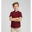 Elegant Boys Shirt in Solid Pattern with