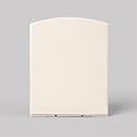 ELEGANT CASA Soft-Closing Rectangular Polypropylene Toilet Seat Cover Off White (Ivory) A-9 Size 43 x 34 cm Adjustable Hinges Hole Distance 13-18 cm