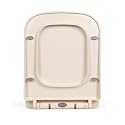 Elegant Casa A-11 Toilet Seat Cover D Shape Commode Cover Easy Installation Stable Hinges Prevent Shifting Soft-Closing Colour Ivory Off-White Sleek Design Size 43x35 Hole Distance 13-18 Cm