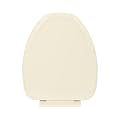 Elegant Casa A-22 Sleek Toilet Seat Cover - Soft Closing Cascade Type Western Commode Cover with Adjustable Hinges - Ivory Colour, 43x36 cm