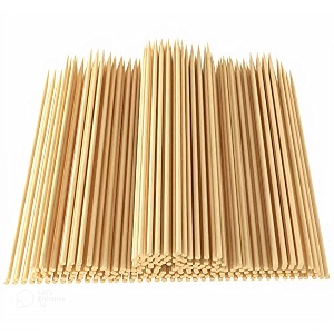 elegant casa natural bamboo skewers wooden barbecue sticks for bbq roast kabab grill chicken tikka fruit salad 160 sticks 6 inch