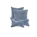 Elegant Polyester Suede Cu10 Beige Car Seat Neck Rest Pillow And Cushions (Set Of 4)
