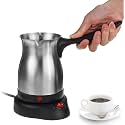 Elegant Electric Turkish Coffee Maker, 600ml Stainless Steel Kettle, Tea, Cofee, Milk, Melted Butter, Water Boiler with Power Switch, Cofee Maker Pot