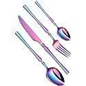 Elegant Handle Rainbow 20 Pcs Cutlery Set for Dining Table