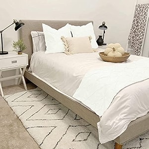 cotton 800 thread count 3 piece pinch pleated bed runner set and cushion cover decorative bed scarf king size 10225 inch white