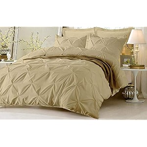 hotel luxurious 3 piece pinch pleated comforter bedding set 100 egyptian cotton 1200 thread count king color silver grey