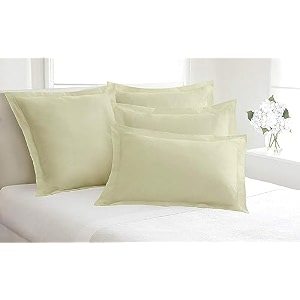 remium hotel quality 4 piece pillow shams 100 egyptian cotton 550 thread count pattern solid king ivory17  27