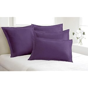 remium hotel quality 4 piece pillow shams 100 egyptian cotton 550 thread count pattern solid over size lavender20  36