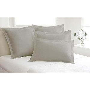 remium hotel quality 4 piece pillow shams 100 egyptian cotton 550 thread count pattern solid over size silver grey20  36