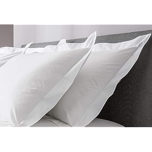 remium hotel quality 4 piece pillow shams 100 egyptian cotton 550 thread count pattern solid queen white16  24