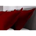 remium Hotel Quality 4 Piece Pillow Shams 100% Egyptian Cotton 550 Thread Count Pattern Solid (King, Burgundy)(17 * 27)