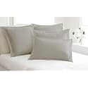 remium Hotel Quality 4 Piece Pillow Shams 100% Egyptian Cotton 550 Thread Count Pattern Solid (Over Size, Silver Grey)(20 * 36)