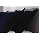 remium Hotel Quality 4 Piece Pillow Shams 100% Egyptian Cotton 550 Thread Count Pattern Solid (Over Size, Navy Blue)(20 * 36)