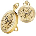 Unique Ball Shaped Uncovered Mechanical Pocket Watch for Men