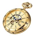 Unique Ball Shaped Uncovered Mechanical Pocket Watch for Men