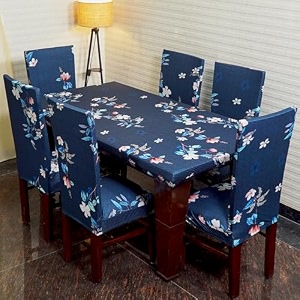 eleganta dining table cover 4 seater table cover dining table covers chair cover polyester spandex chair cover washable fade resistant anti slip flexible slipcover stretch fit grey diamond