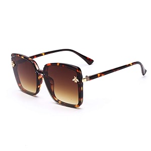 elegante honey bee on lenses butterfly sunglasses for women