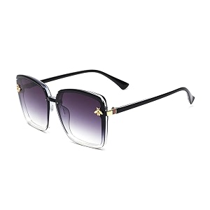 elegante honey bee on lenses butterfly sunglasses for women