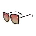 ELEGANTE Honey Bee on Lenses Butterfly Sunglasses for Women