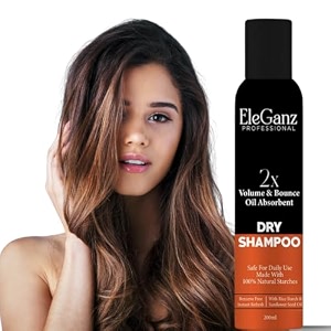 eleganz dry shampoo 100 natural rice starch 200ml all hair types