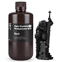 ELEGOO Upgraded Water Washable 3D Printer Resin 2.0, 405nm UV-Curing 3D Resin with Lower Shrinkage and Higher Precision for LCD 3D Printing Black 1000g