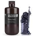 ELEGOO Upgraded Water Washable 3D Printer Resin 2.0, 405nm UV-Curing 3D Resin with Lower Shrinkage and Higher Precision for LCD 3D Printing Smoky Black 1000g