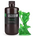 ELEGOO Upgraded Water Washable 3D Printer Resin 2.0, 405nm UV-Curing 3D Resin with Lower Shrinkage and Higher Precision for LCD 3D Printing Clear Green 1000g