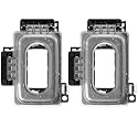ELEGRP 2 Pack Weatherproof Outdoor Outlet in-Use Cover, Horizontal/Vertical Mount, Heavy-Duty Clear Cover for GFCI/Decorator Receptacles, Standard 1-Gang, UL/CUL Certified