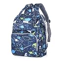Premium Baby Diaper Bag for Mothers | Spacious Waterproof Backpack with Multiple Pockets for Easy Organization | Stylish and Durable (Dinosaur Blue)