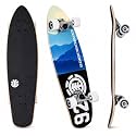 Element Cruiser Skateboard Deck 27" x 8" Kids Cruiser Board, 8-PLY Maple Wood Deck, 5" Trucks, 62mm 85A Soft Wheels, Ideal for Youth and All Skill Levels
