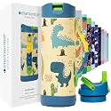 Elemental Iconic 14oz Kids Insulated Water Bottle w/Straw &amp; Pop-It Handle