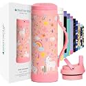Elemental Iconic 14oz Kids Insulated Water Bottle w/Straw &amp; Pop-It Handle