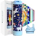 Elemental Iconic 20oz Kids Insulated Water Bottle w/Straw &amp; Pop-It Handle