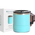 Elemental Recess Lowball 10oz Stainless Steel Tumbler Whiskey Glass w/Lid