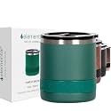 Elemental Recess Lowball 10oz Stainless Steel Tumbler Whiskey Glass w/Lid