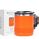Elemental Recess Lowball 10oz Stainless Steel Tumbler Whiskey Glass w/Lid