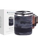 Elemental Recess Lowball 10oz Stainless Steel Tumbler Whiskey Glass w/Lid