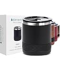 Elemental Recess Lowball 10oz Stainless Steel Tumbler Whiskey Glass w/Lid