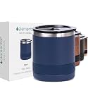 Elemental Recess Lowball 10oz Stainless Steel Tumbler Whiskey Glass w/Lid