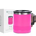 Elemental Recess Lowball 10oz Stainless Steel Tumbler Whiskey Glass w/Lid
