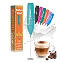 Elementi Powerful Frother Wand – Lightweight Milk Frother &amp; Drink Mixer Handheld, Matcha Whisk for Dreamy Lattes, Powerful Coffee Mixer Wand &amp; Blender Stirrer - Make Creamy Cappuccinos at Home (Teal)