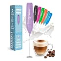 Elementi Powerful Frother Wand – Lightweight Milk Frother &amp; Drink Mixer Handheld, Matcha Whisk for Dreamy Lattes, Powerful Coffee Mixer Wand &amp; Blender Stirrer for Creamy Cappuccinos at Home (Lavender)