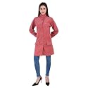 Elendra jeans Womens Premium Velvet Long Coat