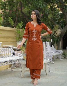 ELEPANTS Women Kurti Palazzo Set