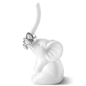 Elephant Ring Holder for Jewellery Stand Organiser &amp; Display, Funny Elephant Gifts for Women Her Birthday Wedding Christmas, Cute Elephant Figurine Ornament Modern Aesthetic Room Decor