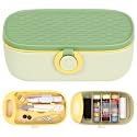 ELEPHANTBOAT Sewing Kit Box with Thread Spools, Portable Set for Travel