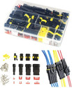 ELEPHANTBOAT Waterproof Car Electrical Connector Terminals Automotive Electric Connector Wire Connector (Black, Pack of 1)