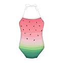 ELEQIN Cartoon Animal Cute Girls One Piece Swimsuit Adjustable Swimwear for 3Y-10Y