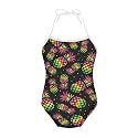 ELEQIN Cartoon Animal Cute Girls One Piece Swimsuit Adjustable Swimwear for 3Y-10Y